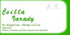 csilla varady business card